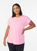 Einfarbiges Trainings-T-Shirt, Pink, Model image number 0