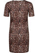 Eng anliegendes Kleid mit Leopardenmuster und Cut-Out, Leopard AOP, Packshot image number 1