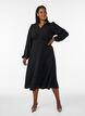 Midikleid mit Smock und Zierkn&ouml;pfen, Schwarz, Model image number 0