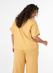 Bluse aus Baumwoll-Musselin mit kurzen &Auml;rmeln, Gelb, Model image number 2
