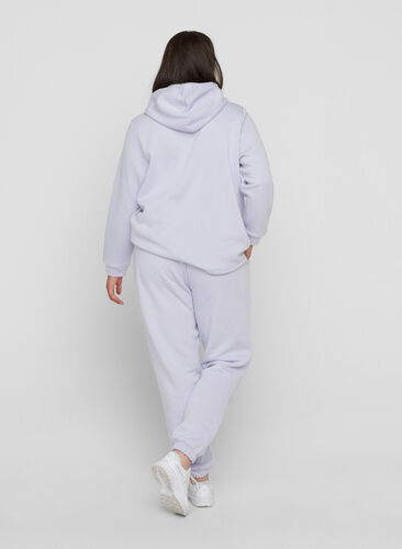 Lockere Sweatpants mit Taschen, Purple Heather, Model image number 1
