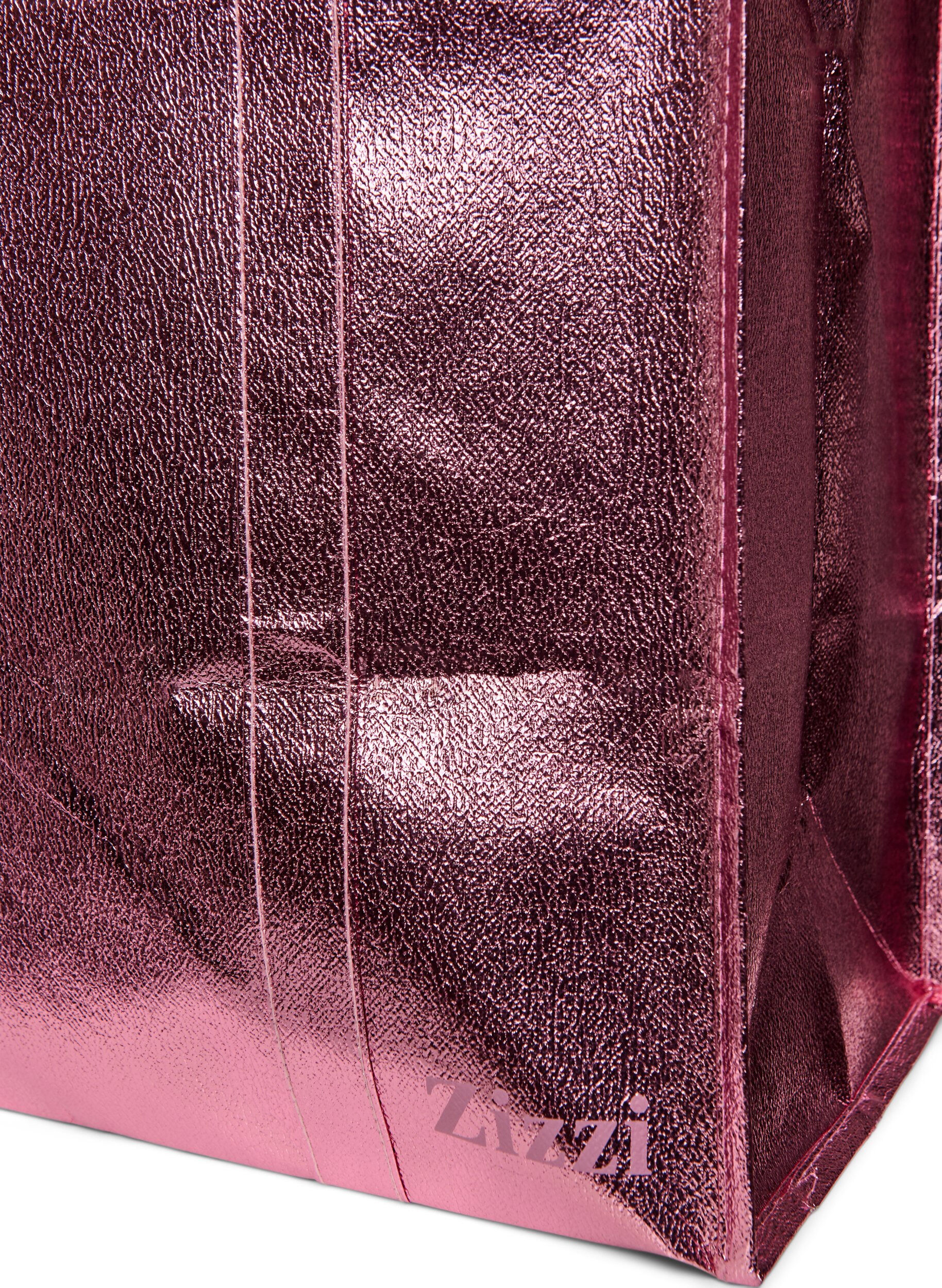 ZizziEinkaufstasche mit Rei&szlig;verschluss, Rot, Packshot image number 2