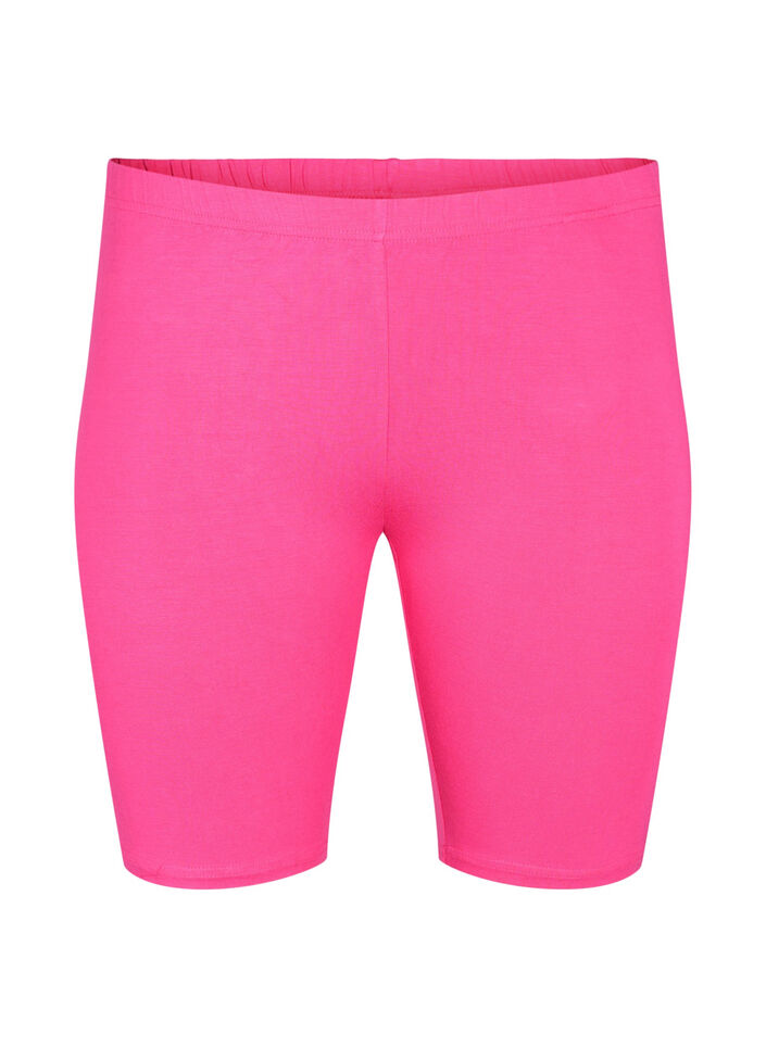 Einfarbige Basic Radlershorts, Pink, Packshot image number 0