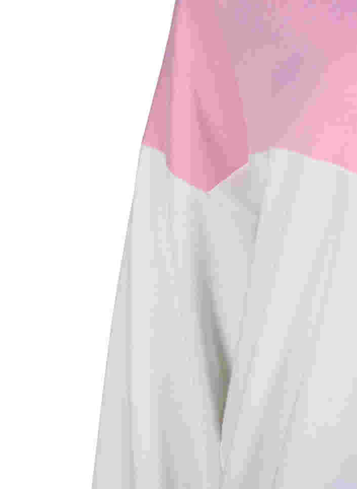 Sweatshirt mit Farbblock, C. Pink C. Blocking, Packshot image number 3
