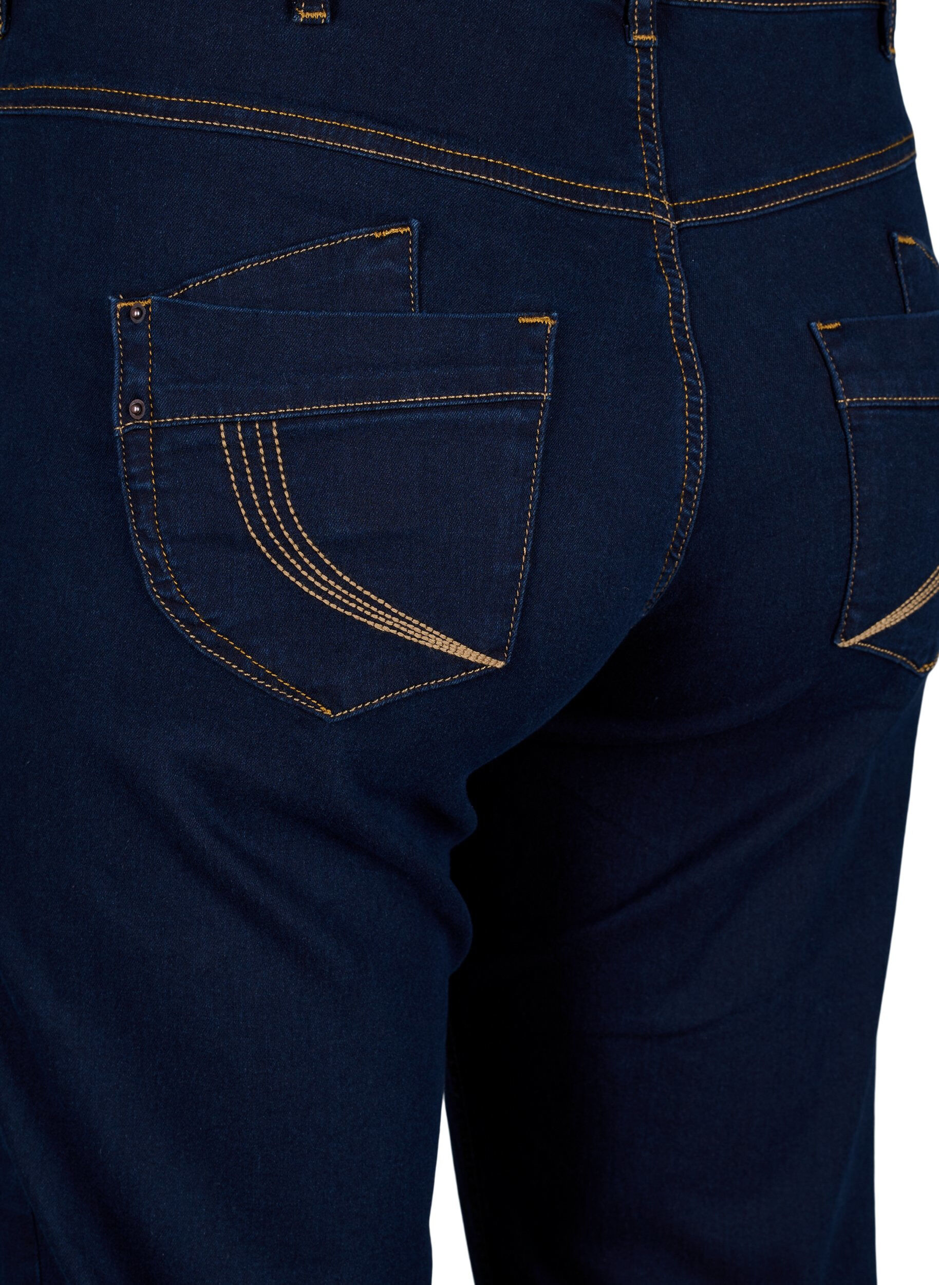 ZizziRegular Fit Gemma Jeans mit hoher Taille, Blau, Packshot image number 3