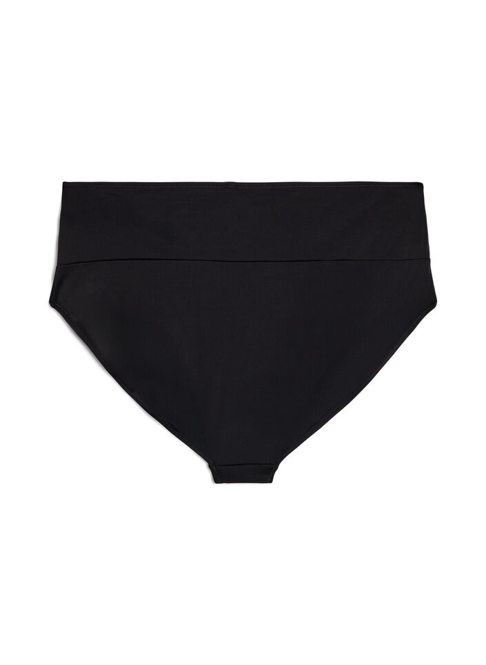 Bikini-Slip mit Wickeldetail, Schwarz, Packshot image number 1