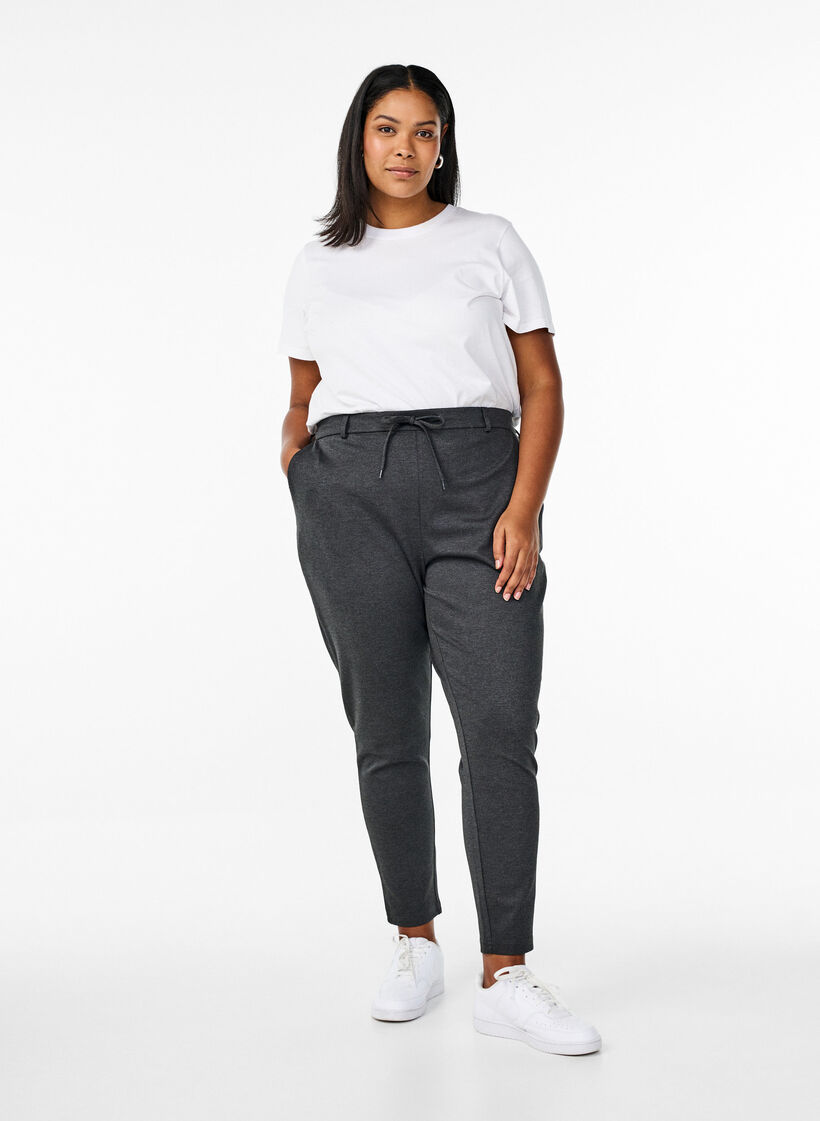 Cropped Maddison-Hose, Grau, Model image number 0