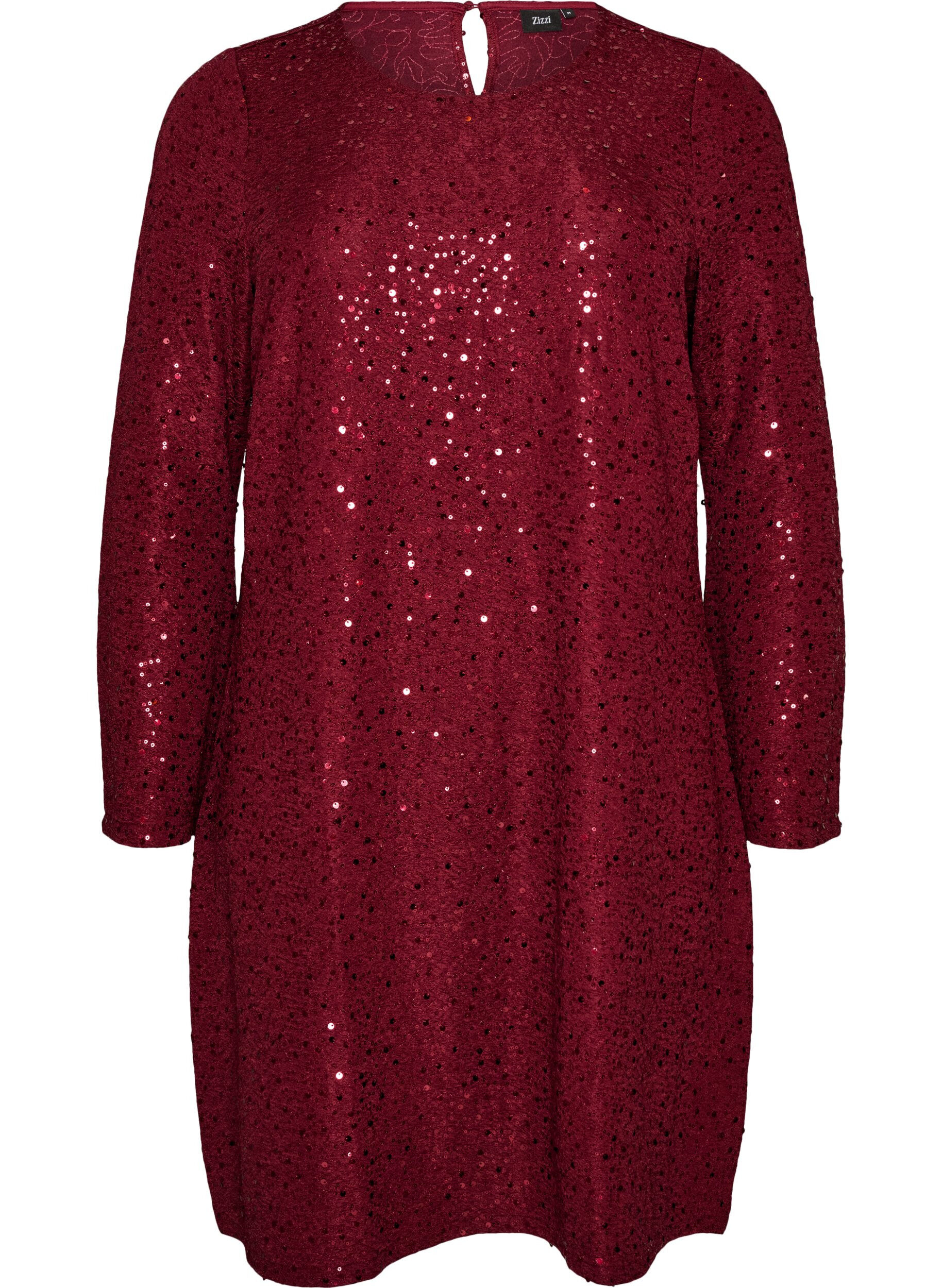 Kurzes Paillettenkleid in A-Linie
