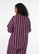 Gestreiftes Nachthemd, Dunkles Bordeaux, Model image number 2