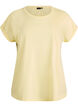 Kurz&auml;rmeliges T-Shirt aus Baumwollmischgewebe, Gelb, Packshot image number 0
