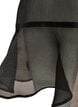 Kurzes Kleid aus Organza mit R&uuml;schensaum, Schwarz, Packshot image number 3