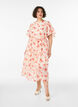 Kn&ouml;chellanges Kleid mit Fl&uuml;gel&auml;rmeln und Bindeg&uuml;rtel, Rot, Model image number 0