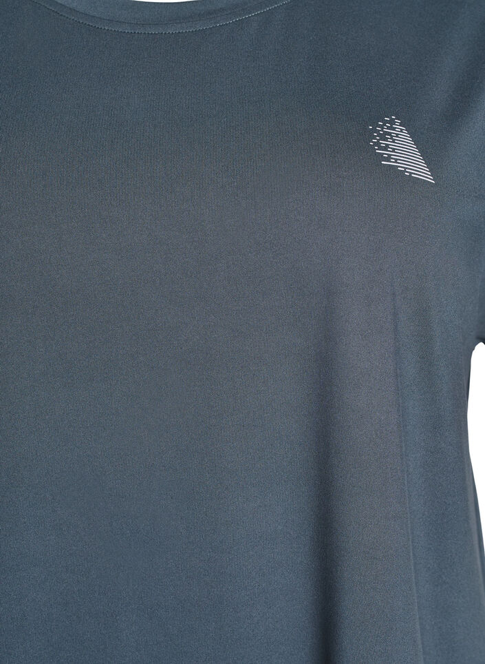 Einfarbiges Trainings-T-Shirt, Gr&uuml;n, Packshot image number 2