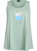 Top aus Baumwolle mit A-Linie, Gr&uuml;n, Packshot image number 0