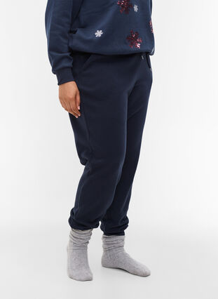 Lockere Sweatpants mit Taschen, Night Sky, Model image number 3