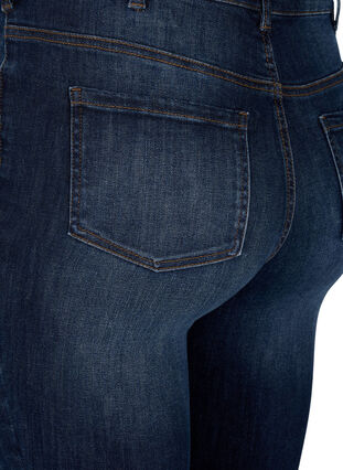 Super Slim-Fit-Jeans mit hoher Taille, Dark Blue, Packshot image number 3