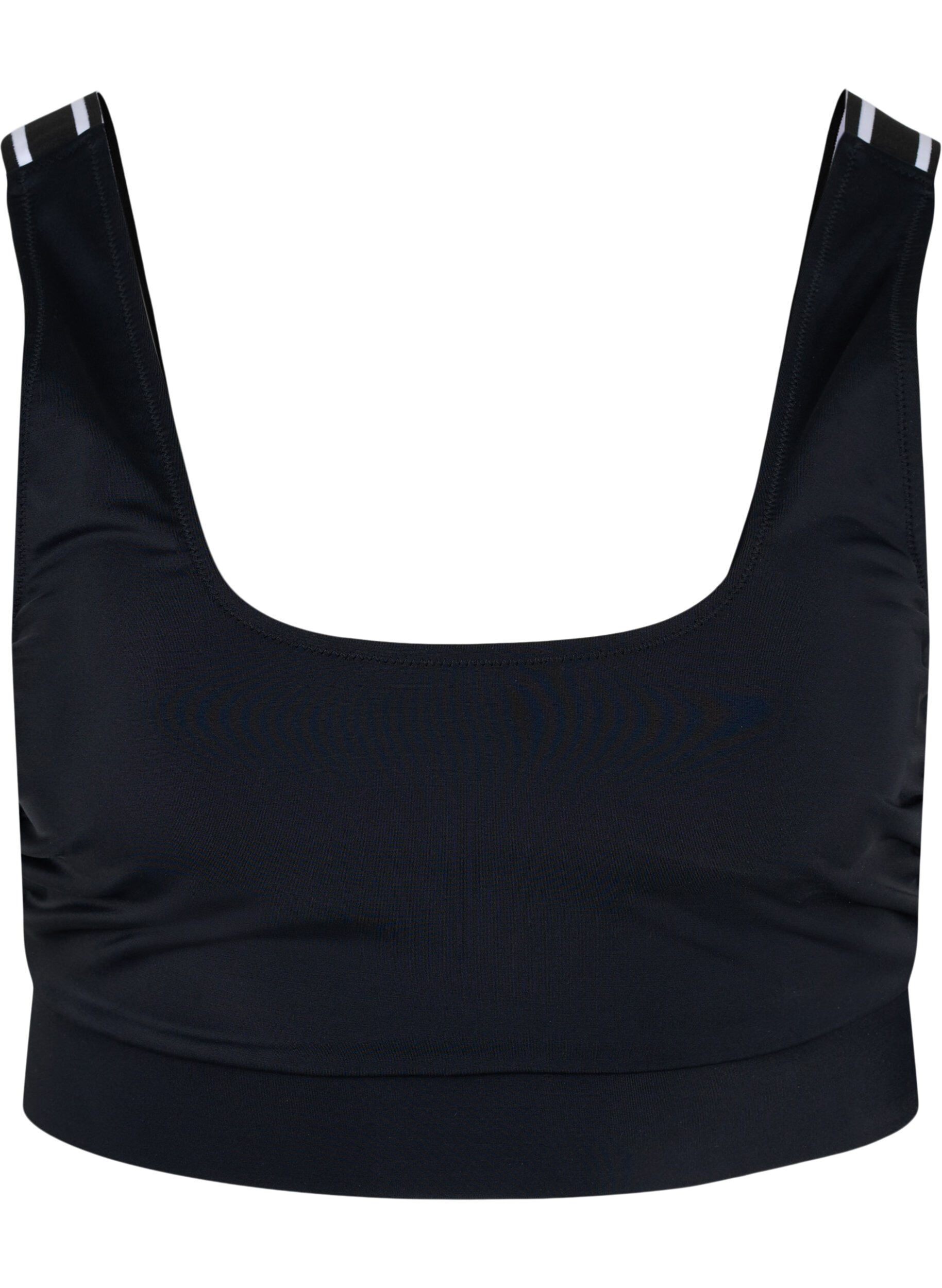 ZizziBikinioberteil mit gestreiften Schultertr&auml;gern, Black, Packshot image number 0