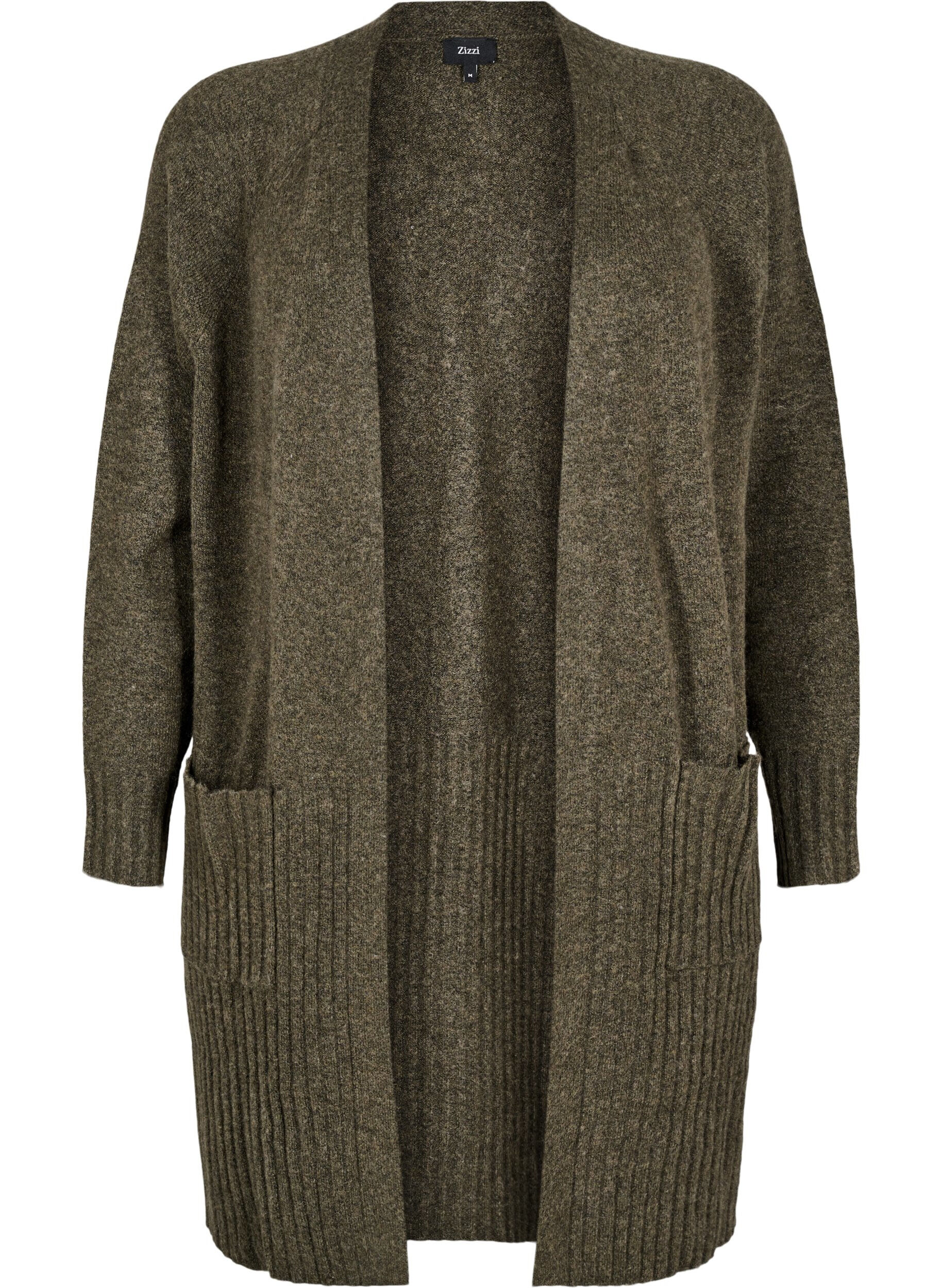 ZizziLange Strickjacke mit Taschen, Sea Turtle Mel., Packshot image number 0