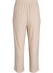Loungehose aus geripptem Jersey mit hoher Taille, Beige, Packshot image number 1