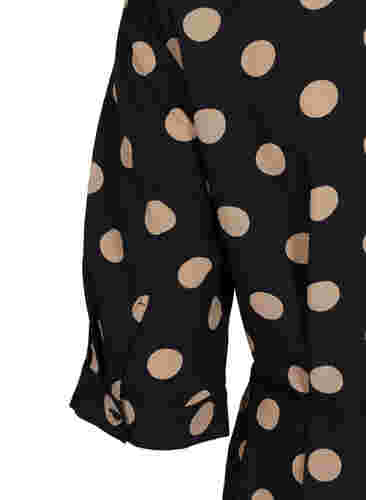 FLASH - Hemdkleid mit Print, Black Brown Dot, Packshot image number 3