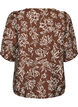 Bluse aus Viskose mit V-Ausschnitt, Braun, Packshot image number 1