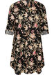 Lange Bluse aus Leinen und Viskose, Schwarz, Packshot image number 0