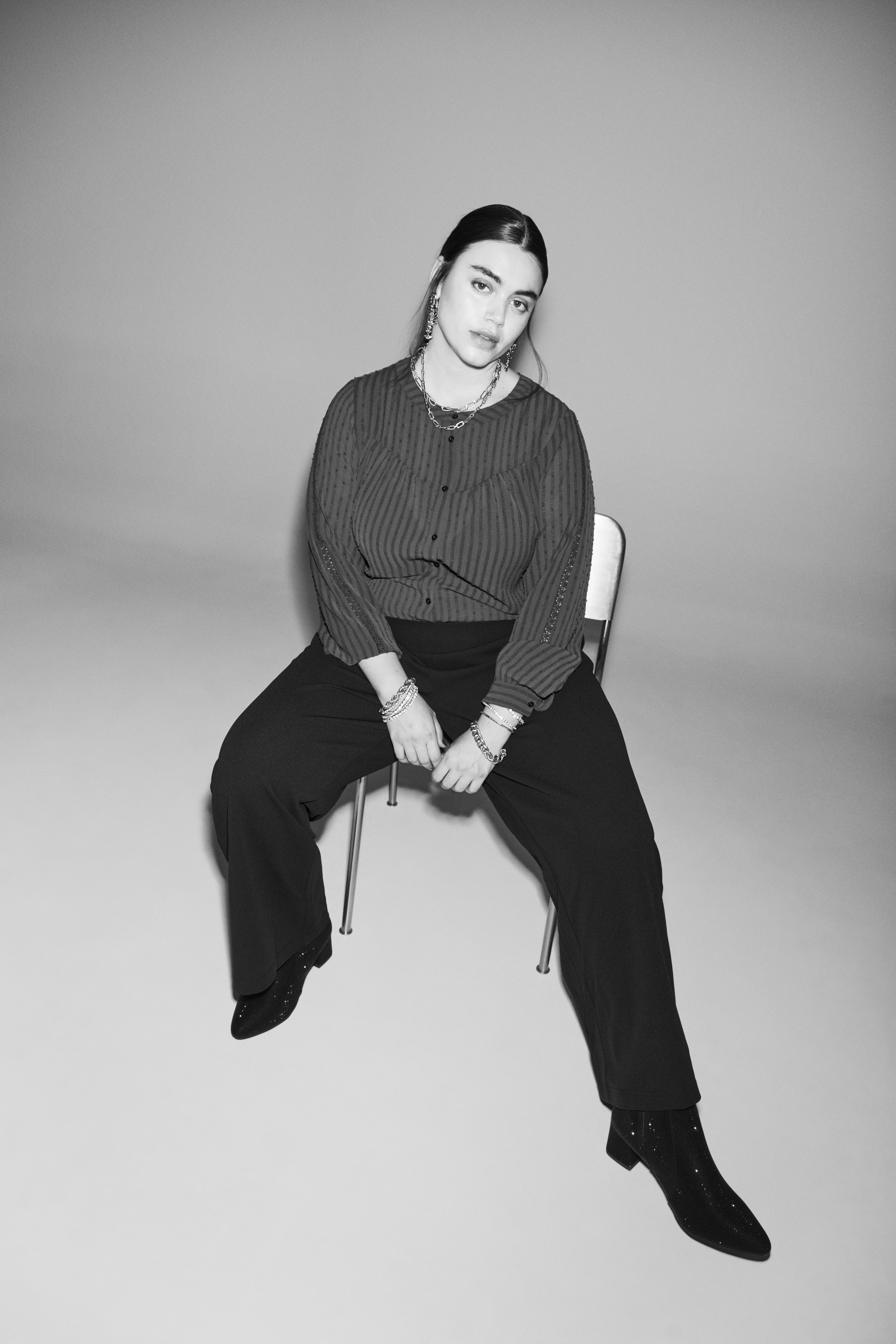 ZizziHemd mit Stickdetails, , Model