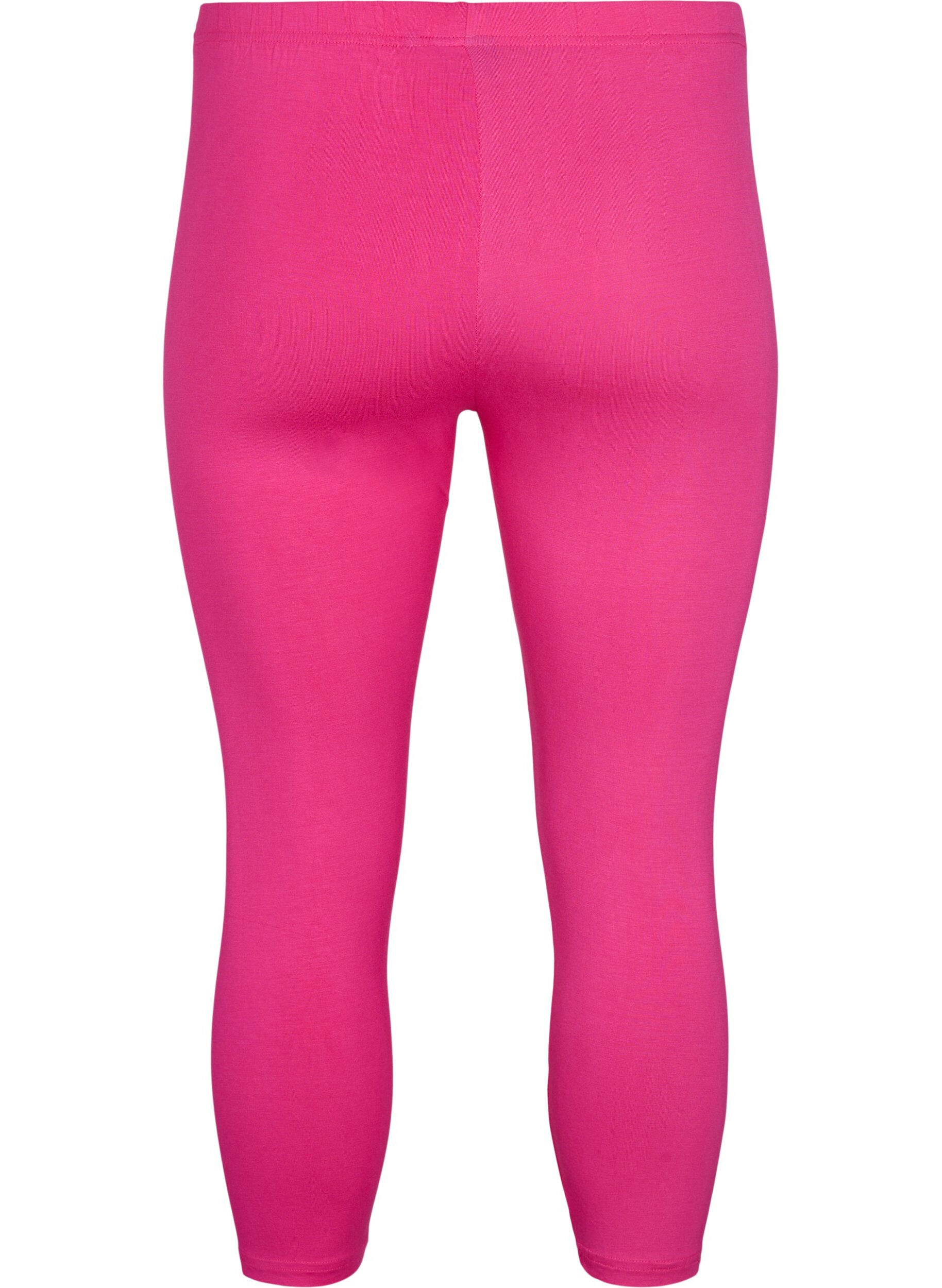 ZizziBasic 3/4-Leggings aus Viskose, Pink, Packshot image number 1