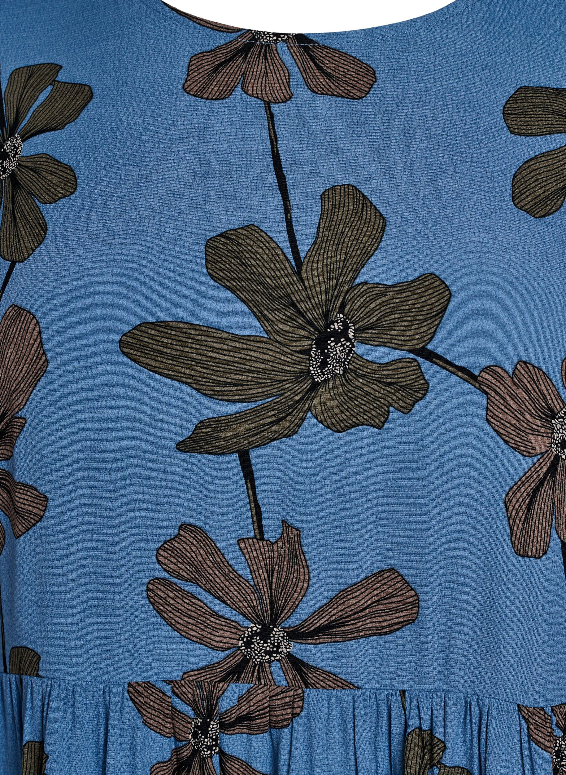 ZizziLang&auml;rmelige Tunika mit Teilungsnaht, Blau, Packshot image number 2