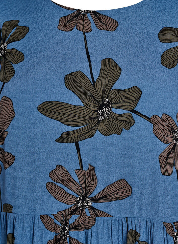 Lang&auml;rmelige Tunika mit Teilungsnaht, Blau, Packshot image number 2