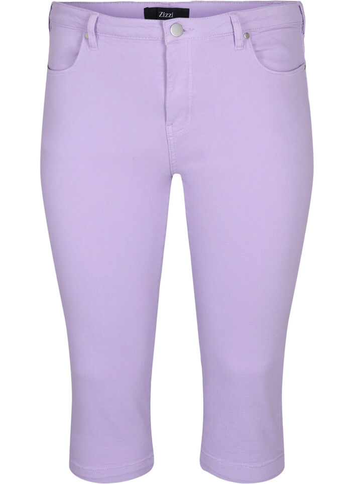Eng anliegende Emily Capri-Hose, Lavender, Packshot image number 0