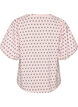Bluse mit Polka-Dot-Muster und Ballon&auml;rmeln, Pink, Packshot image number 1