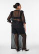 Lockere Hose aus Chiffon mit Punkten, Schwarz, Model image number 1