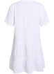 Kurzes A-Linien-Kleid aus Baumwollmusselin, Wei&szlig;, Packshot image number 1