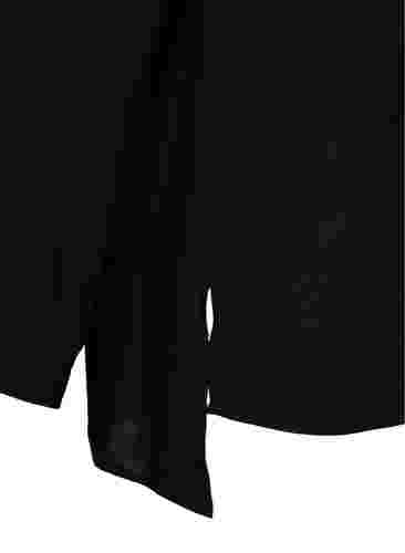 Langärmeliges Hemd mit V-Ausschnitt, Black, Packshot image number 3