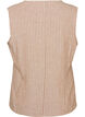 Gestreifte Weste aus Leinen und Viskose, Beige, Packshot image number 1