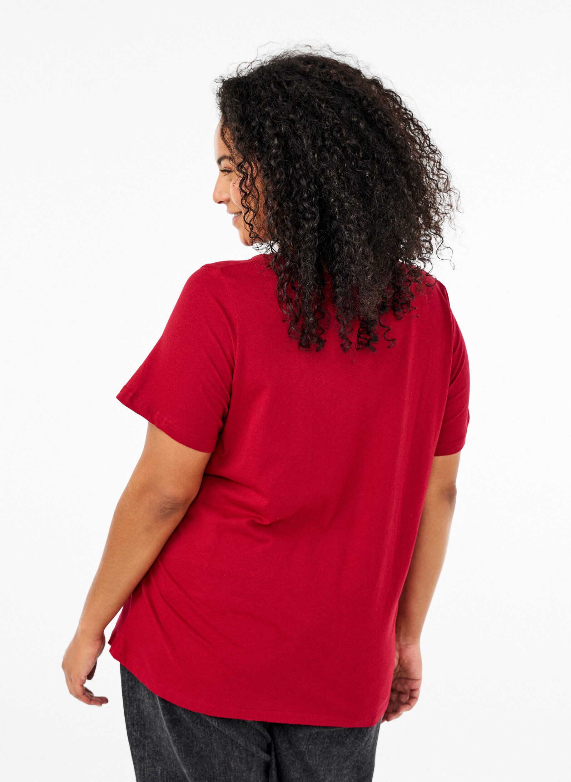 ZizziWeihnachtliche T-Shirts aus 100% Baumwolle, Tango R.w.Candy Cane, Model image number 1