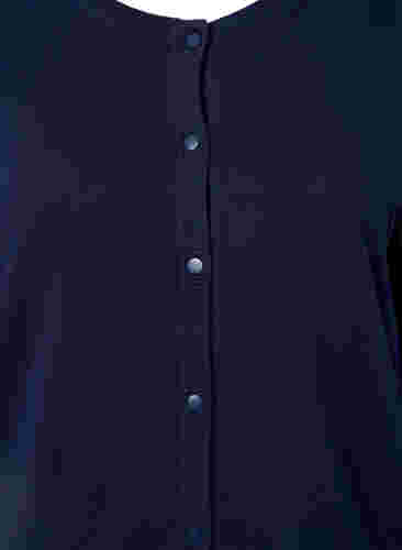 Cardigan aus Rippstrick mit Knopfverschluss, Navy Blazer, Packshot image number 2