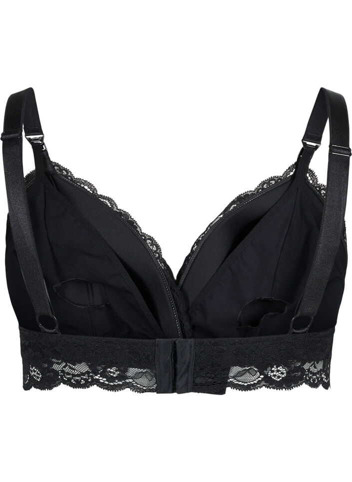 Still-BH mit Spitze, Black, Packshot image number 1