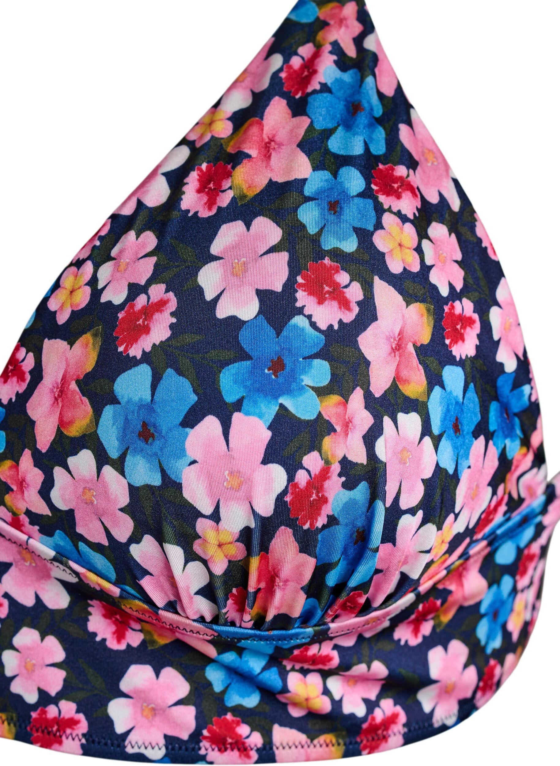 ZizziGebl&uuml;mtes Bikinioberteil mit Bindeverschluss, Rot, Packshot image number 2