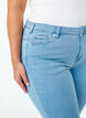 Cropped Amy Jeans mit Reißverschluss, Blau, Model image number 3