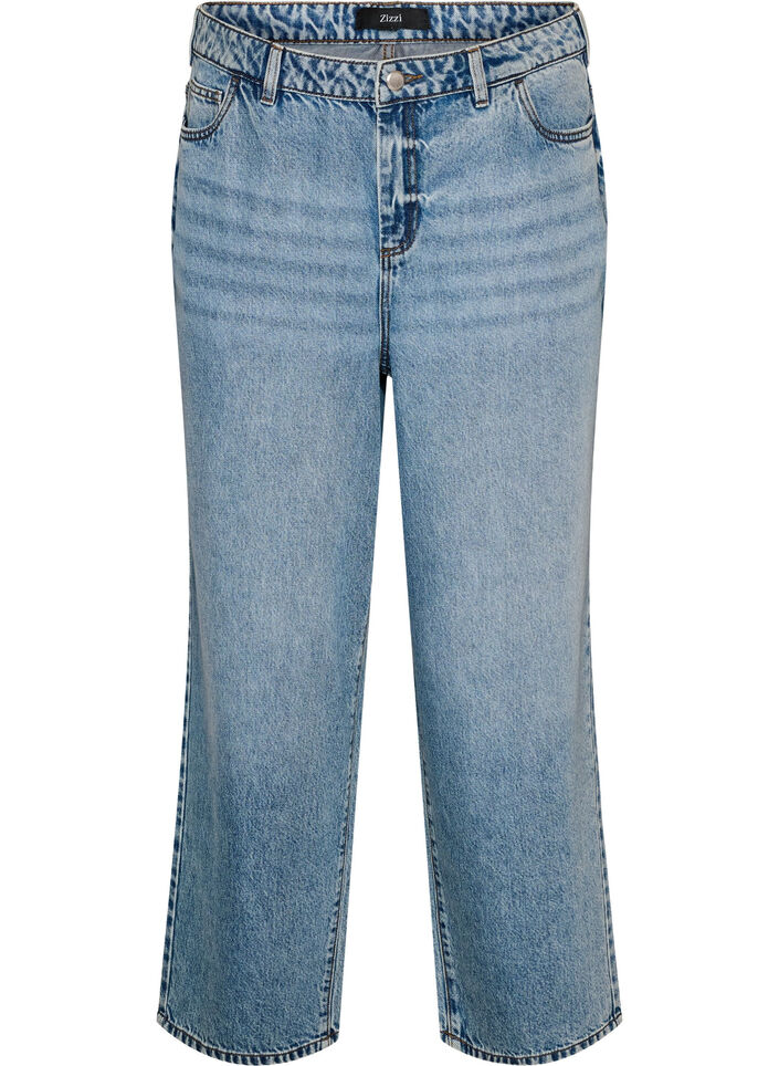 Kiana Straight-Fit-Jeans mit hoher Taille, Blau, Packshot image number 0