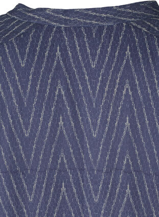 Tunika mit Print und verstellbarer Taille, Blue Indigo AOP, Packshot image number 3