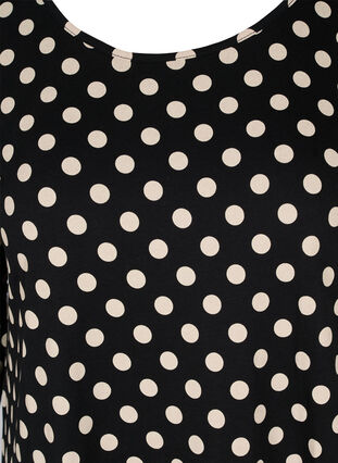Baumwoll Nachthemd, Black W. Angora Dot, Packshot image number 2