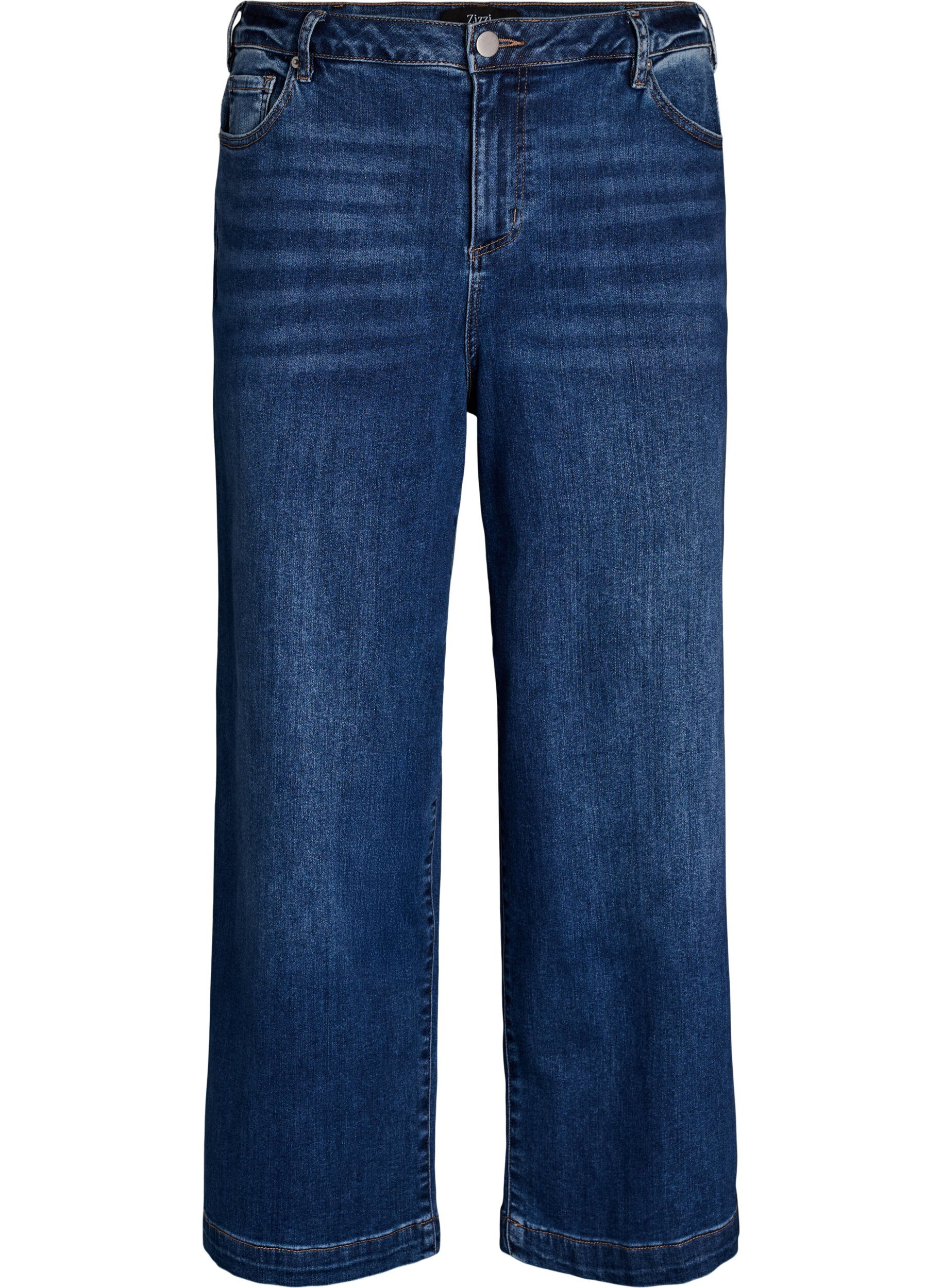 ZizziKiana Jeans mit Straight Fit und hoher Taille, Blau, Packshot image number 0