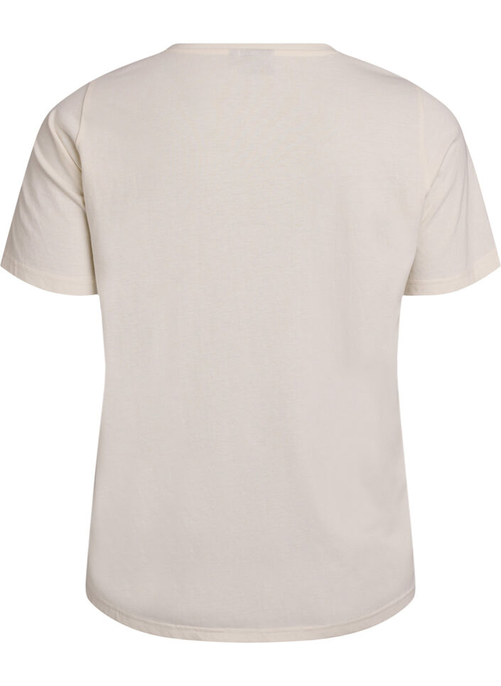 T-Shirt mit Print, Wei&szlig;, Packshot image number 1