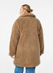 Weiche Teddyjacke mit Knöpfen und Kragen, Braun, Model image number 2