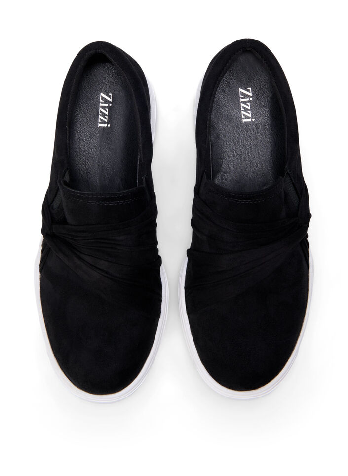 Extra-Weite - Slip-On mit Knotendetail, Schwarz, Packshot image number 2