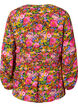 Viskosebluse mit Blumendruck und Smock, Neon Flower Print, Packshot image number 1