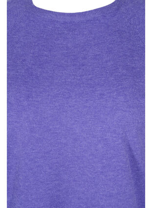 Melange-Strickbluse, Purple Opulence Mel, Packshot image number 2